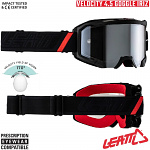MX brýle s chromovým sklem LEATT Velocity 4.5 IRIZ Black 2024