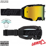 MX brýle s chromovým sklem LEATT Velocity 4.5 IRIZ Black