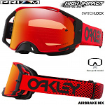 MX brýle Oakley Airbrake Prizm MX Moto Red B1B Goggle