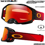 MX brýle Oakley Airbrake Prizm MX Red Flow Goggle