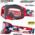 MX brýle Oakley Airbrake Prizm MX TroyLeeDesigns Banner Red Goggle