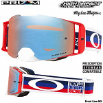 MX brýle Oakley Front Line Prizm MX TroyLeeDesigns Pre-Mix RWB Goggle