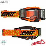 MX brýle s převíjením LEATT Velocity 5.5 Roll-Off Neon Orange