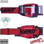 MX brýle s převíjením LEATT Velocity 5.5 Roll-Off Red 2023