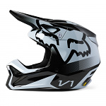 MX helma FOX V1 LEED Helmet Black White 2023