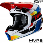 MX helma FOX V1 Yorr Helmet Blue Red 2020