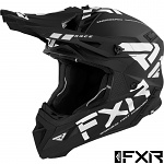 MX helma FXR Helium Race Div Helmet Black White 2024