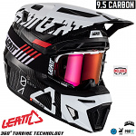MX helma Leatt Helmet Kit Moto 9.5 Carbon V23 White 2024