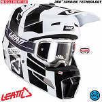MX helma Leatt Moto 3.5 Helmet Kit V24 Black White 2024