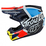MX helma Troy Lee Designs SE5 Carbon Helmet Quattro Team Navy 2022