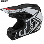 MX helma TroyLeeDesigns GP Helmet Overload Black White 2022