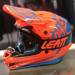 MX helma TroyLeeDesigns GP Helmet Silhouette Orange Cyan 2021
