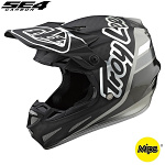 MX helma TroyLeeDesigns SE4 Carbon Silhouette Black Silver