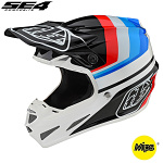MX helma TroyLeeDesigns SE4 Composite Mirage White Black 2020