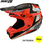 MX helma TroyLeeDesigns SE5 Composite Helmet Graph Red Black 2022