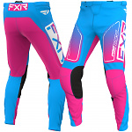 MX kalhoty FXR Clutch MX Pant Cyan E-Pink 2024