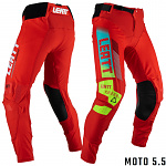 MX kalhoty LEATT Moto 5.5 I.K.S. Pant Red 2023