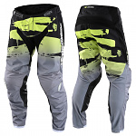 MX kalhoty TroyLeeDesigns GP Pant Brushed Black Glo Green 2022