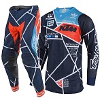 MX komplet TroyLeeDesigns SE AIR Metric KTM Team Navy Orange 2019