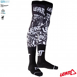 MX ponožky pod ortézy Leatt Knee Brace Sock Black White 2024