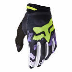 MX rukavice FOX 180 Morphic Glove Black Yellow 2023