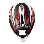 Náhradní kšilt helmy Answer Evolve 3 Black Red White Visor 