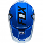 Náhradní kšilt helmy FOX V1 Lux Visor Blue 22