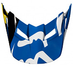 Náhradní kšilt helmy FOX V1 Race Visor Blue 18