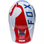 Náhradní kšilt helmy FOX V1 Skew Visor White Red Blue 22