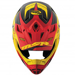 Náhradní kšilt helmy MSR SC-1 Visor Phoenix Black Yellow Red