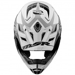 Náhradní kšilt helmy MSR SC-1 Visor Phoenix White Black Silver