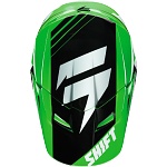 Náhradní kšilt helmy SHIFT V1 Assault Race Green 16