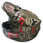 Náhradní kšilt helmy TroyLeeDesigns D3 Fiberlite Anarchy Olive Visor