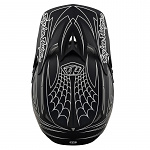 Náhradní kšilt helmy TroyLeeDesigns D3 Fiberlite Spiderstripe Black Visor