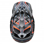 Náhradní kšilt helmy TroyLeeDesigns D4 Carbon Low Rider Gray Visor