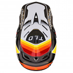 Náhradní kšilt helmy TroyLeeDesigns D4 Carbon Reverb Black White Visor 