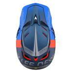 Náhradní kšilt helmy TroyLeeDesigns D4 Composite Qualifier Slate Red Visor