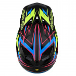Náhradní kšilt helmy TroyLeeDesigns D4 Carbon Volt Black Flo Yellow Visor