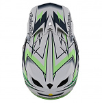 Náhradní kšilt helmy TroyLeeDesigns D4 Composite Volt White Visor
