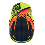Náhradní kšilt helmy TroyLeeDesigns SE4 Polyacrylite Warped Yellow Visor