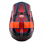 Náhradní kšilt helmy TroyLeeDesigns SE5 Carbon Team Red Visor