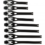 Náhradní přezky pásky a záchyty přezek FOX Strap Kit F3 / Comp 5 černé