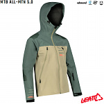 Nepromokavá bunda na kolo Leatt MTB 5.0 All-Mtn Jacket Ivy 2022
