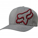 Pánská čepice FOX Clouded FlexFit Hat Grey Red