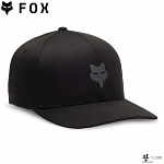Pánská čepice FOX Head Tech FlexFit Hat Black Charcoal