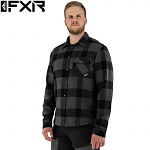 Pánská košile FXR Timber Flannel Shirt Charcoal Black