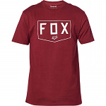Pánské tričko FOX Shield SS Premium Tee Cranberry