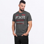 Pánské tričko FXR Gladiator Premium T-Shirt 24 Charcoal Heather Red