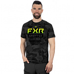 Pánské tričko FXR Gladiator Premium T-Shirt 24 Grey Camo Glow Stick