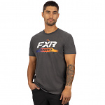 Pánské tričko FXR Moto Premium T-Shirt 23 Charcoal Heather Anodized